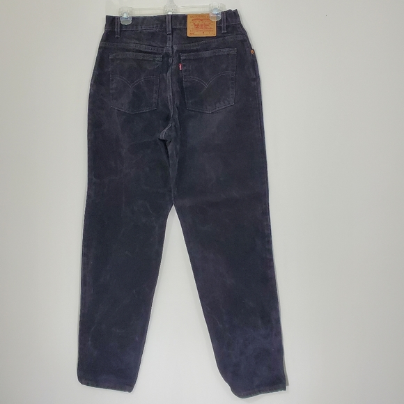 Levi's 550 Black Distressed Relaxed Fit Tapered Leg Denim Pants, Sz 14 M… - Picture 2 of 10